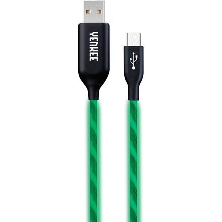 USB kabel Yenkee YCU 231 GN LED Micro