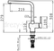 Páková kuchyňská vodovodní baterie Pyramis MANDOLIN NEREZ (80x120x180) (90.917.501) (1)