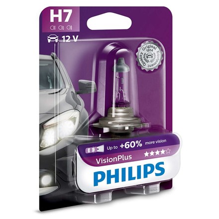 Autožárovka Philips VisionPlus H7, 1ks