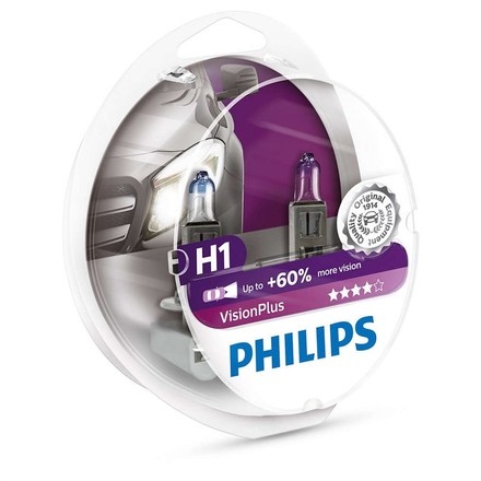 Autožárovka Philips VisionPlus H1, 2ks