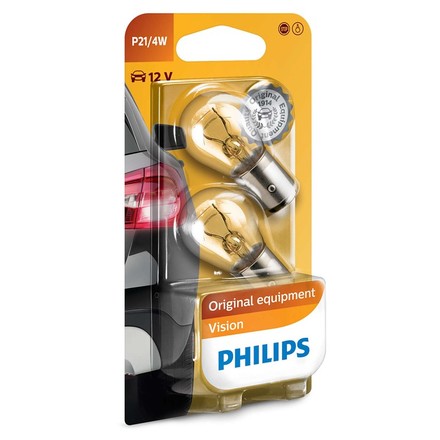 Autožárovka Philips Vision P21/ 4W, 2ks