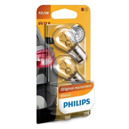 Autožárovka Philips Vision P21/ 5W, 2ks