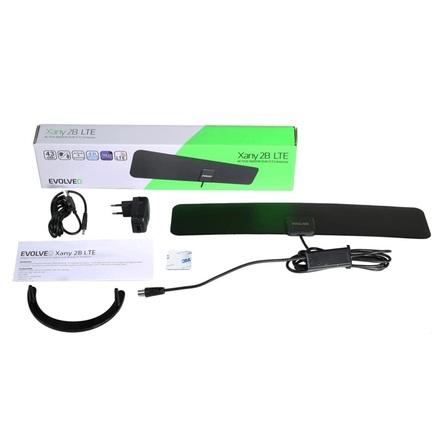Pokojová anténa Evolveo Xany 2B LTE, 43dBi aktivní DVB-T/ T2, LTE filtr (1)