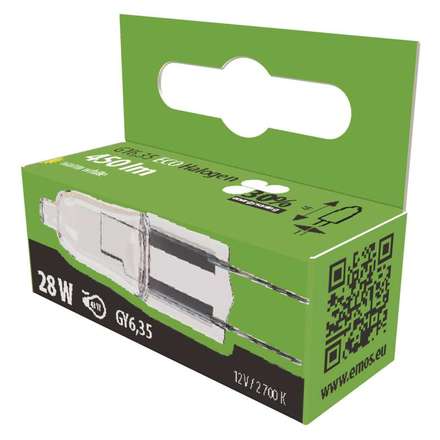 Halogenová žárovka Emos ZE0601A Halogenová žárovka JC 25W G6,35 teplá bílá, stmívatelná (3)