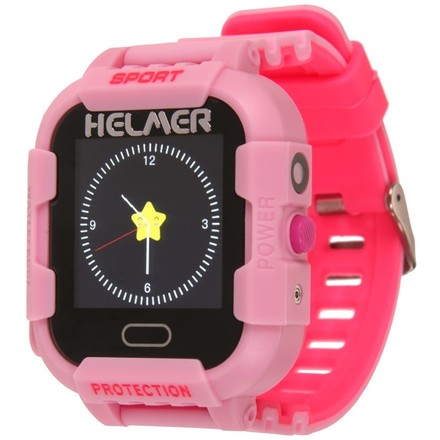 Chytré hodinky Helmer LK 708 dětské s GPS lokátorem - růžový