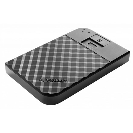Externí pevný disk 2,5&quot; Verbatim HDD 2TB Fingerprint Secure Portable Hard Drive, Black (53651)