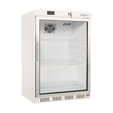 Chladící skříň prosklené dveře Tefcold UR 200 G bílá