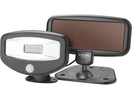 LED reflektor Extol Light (43270) s pohybovým čidlem, 100lm, solární nabíjení