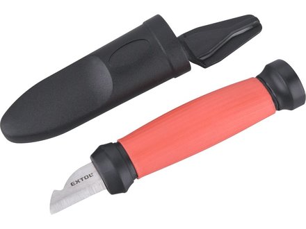 Nůž na odizolování kabelů Extol Premium (8831101) oboubřitý,s plast. pouzdrem, 155/120mm