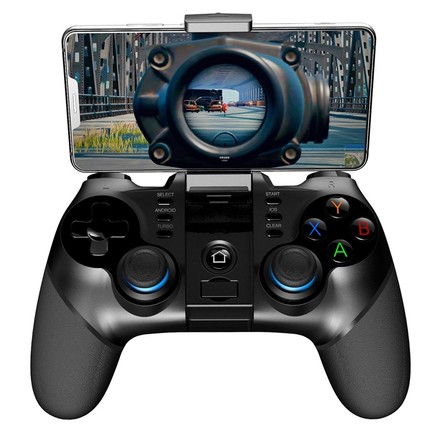 Gamepad iPega 3v1 s USB přímačem, iOS/ Android, BT - černý
