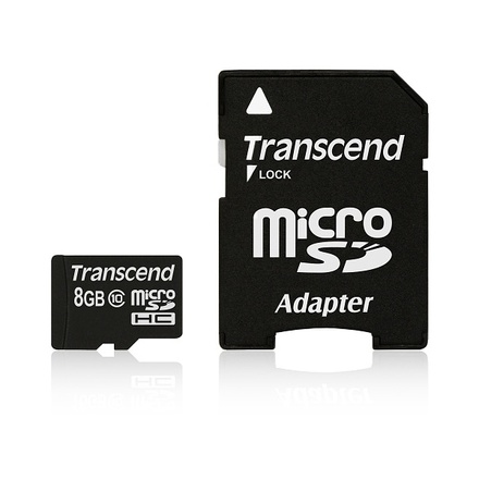 Paměťová karta Transcend microSDHC 8GB Class 10 TS8GUSDHC10