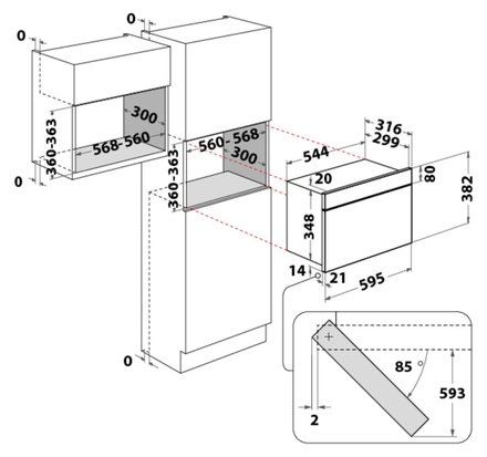 Vestavná mikrovlnná trouba Whirlpool AMW 4920 WH (4)