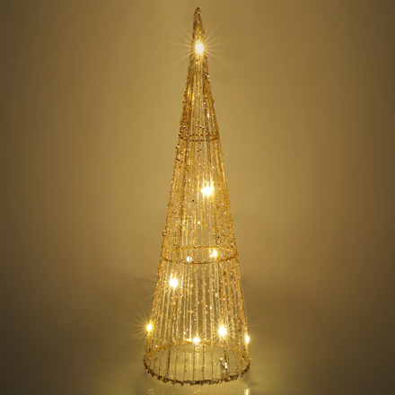 Vánoční osvětlení Retlux RXL 330 kužel třpyt. 10LED 40cm