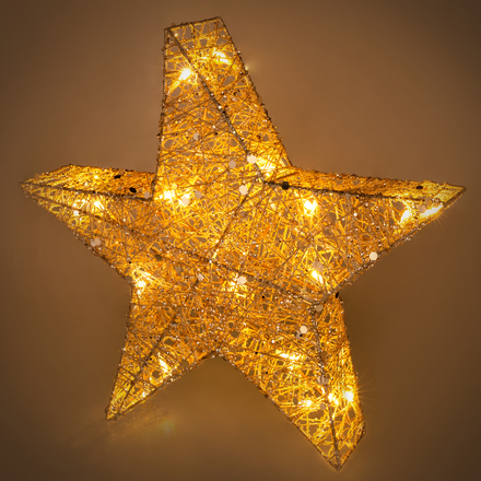 Vánoční osvětlení Retlux RXL 327 hvězda třpyt. 20 LED 40cm