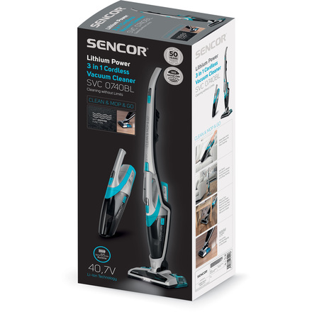 Tyčový aku vysavač Sencor SVC 0740BL (6)