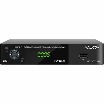 DVB-T2 příjímač Mascom MC720T2 HD