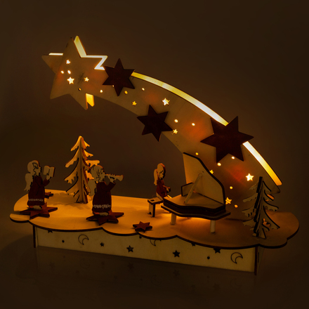Vánoční osvětlení Retlux RXL 343 muzikanti dř. 5LED WW