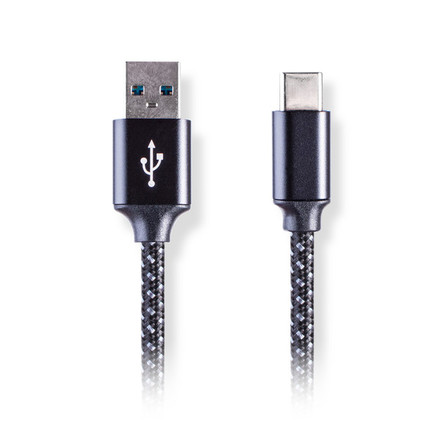 USB kabel AQ USB/ USB-C, 1m - černý