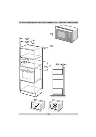 Vestavná mikrovlnná trouba Amica TMI 25 CXW (4)