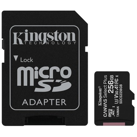 Paměťová karta Kingston Canvas Select Plus microSDXC 256GB SDCS2/256GB