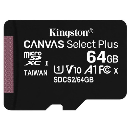 Paměťová karta Kingston Canvas Select Plus microSDXC 64GB SDCS2/64GBSP