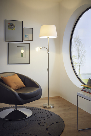 Stojací lampa Eglo 95686 Stojací lampa CONESA 1xE27/60W + 1xE14/40W (1)