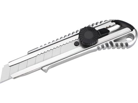 Ulamovací nůž Extol Craft (955000) celokovový s výstuhou, 18mm