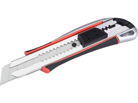 Ulamovací nůž Extol Premium (8855025) kovový s výstuhou, 25mm Auto-lock