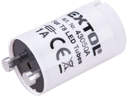 Náhradní startér pro LED zářivky Extol Light (43050A) &quot;startér&quot; náhradní pro LED zářivky, 25ks
