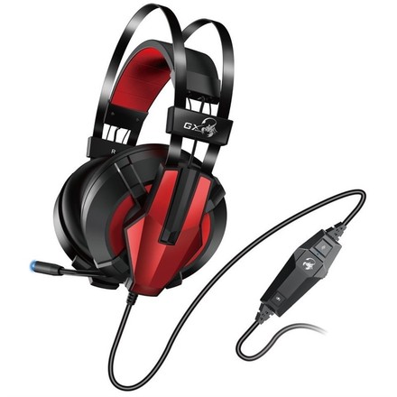 Sluchátka s mikrofonem Genius GX Gaming HS-G710V 7.1 - černý/ červený