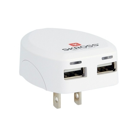 Cestovní adaptér Skross adaptér USA, 2100mA, 2x USB výstup