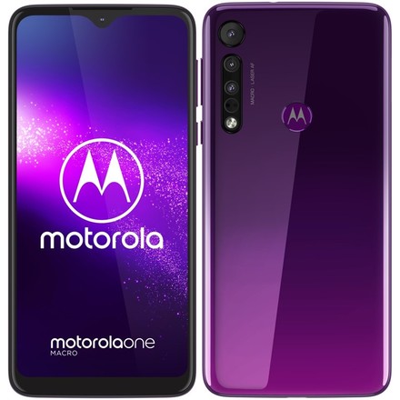 Mobilní telefon Motorola One Macro - fialový