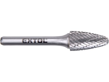 Fréza Extol Industrial (8703755) fréza karbidová, kulatý oblouk, pr.12x25mm/stopka 6mm,sek střední(double-cut)