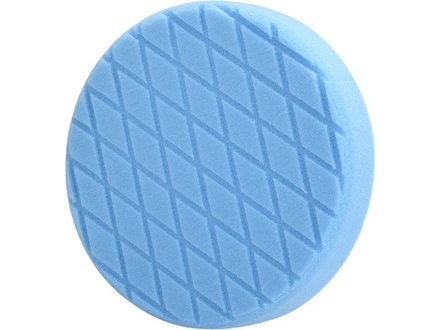 Leštící kotouč Extol Premium (8804536) kotouč leštící pěnový, diamantový vzor, T60, modrý, Ř180x35mm, zapuštěný suchý zip Ř150mm (1)