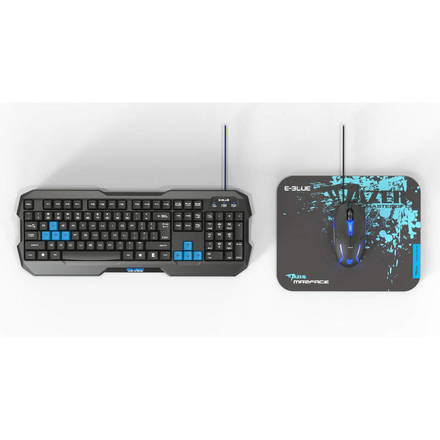 Set klávesnice s myší E-Blue Polygon + Cobra II EKM820BK (2)