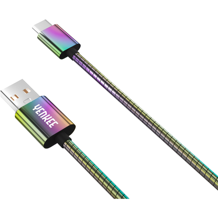 USB kabel Yenkee YCU 351 Ocelový USB C kabel / 1m