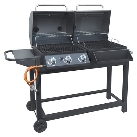 Plynový zahradní gril Cattara DUET 2 in1 plyn/ dřevěné uhlí