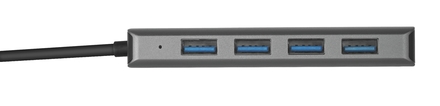 USB Hub Trust Halyx USB/ 4x USB 3.2 - stříbrný (1)