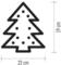 Vánoční osvětlení Emos ZY2078 LED vánoční stromek dřevěný, 23cm, 2x AAA, teplá bílá, čas. (2)