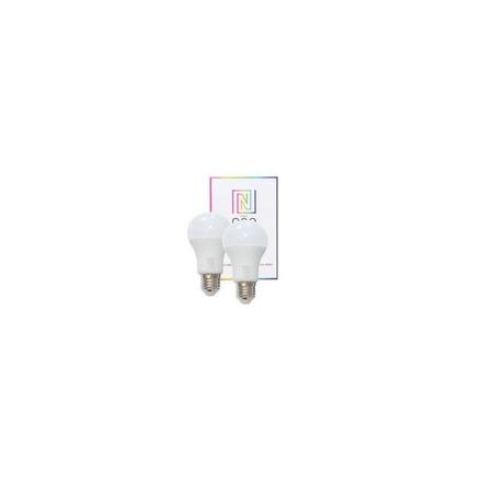 LED žárovka Immax LED žárovka Neo E27 8,5W RGB 2ks LED žárovka, E27, 230V, A60, 8,5W, teplá bílá + RGB, stmívatelná, 806lm, Zigbee Dim, 2ks 07004B