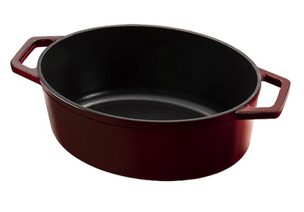 Pekáč Berlingerhaus BH-6499 litinový s poklicí 30 cm Burgundy Line (1)