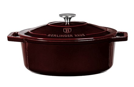 Pekáč Berlingerhaus BH-6499 litinový s poklicí 30 cm Burgundy Line (3)