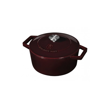 Pekáč Berlingerhaus BH-6497 litinový s poklicí 24 cm Burgundy Line