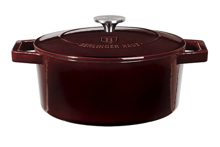 Pekáč Berlingerhaus BH-6497 litinový s poklicí 24 cm Burgundy Line (4)