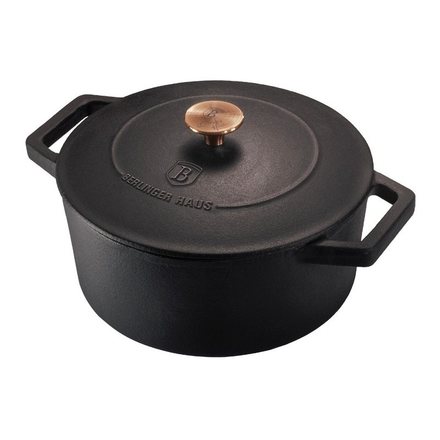 Pekáč Berlingerhaus BH-6492 litinový s poklicí 24 cm Black Rose Collection