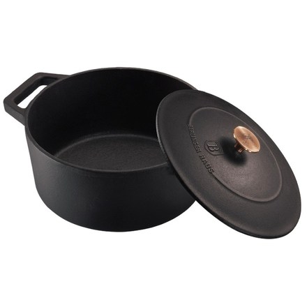 Pekáč Berlingerhaus BH-6491 litinový s poklicí 20 cm Black Rose Collection (1)