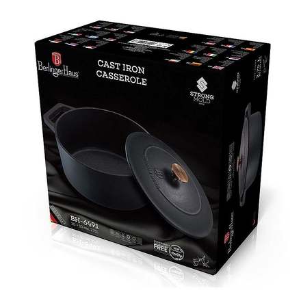 Pekáč Berlingerhaus BH-6491 litinový s poklicí 20 cm Black Rose Collection (2)