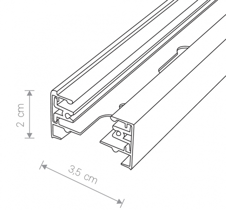 Závěs k napájecí liště Nowodvorski (9460 )Profile Suspension černé (7)