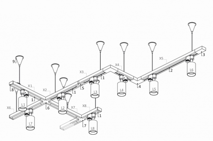 Závěs k napájecí liště Nowodvorski (9460 )Profile Suspension černé (5)