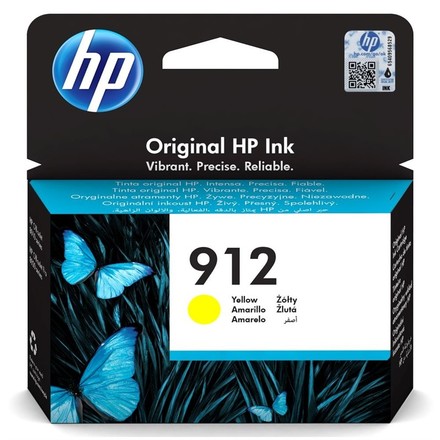 Inkoustová náplň HP 912, 315 stran originální - žlutá
